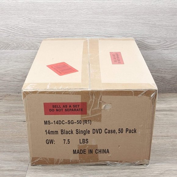 Progo 50 Pack Standard Black Single CD DVD Cases 14MM Movie Music Case Storage - Picture 8 of 9